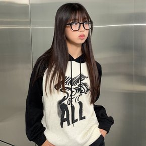 와이드 골지 블러 후디 LBMH24WZ1_7358