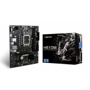 BIOSTAR Intel H610 MicroATX PCIe 4.0 15pin [ H610MHP ] 칩셋 탑재 마더보드 대응,