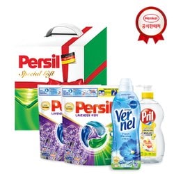 헨켈 선물세트 퍼실 디스크 38개입 2팩+버넬0.9L+프릴700ml