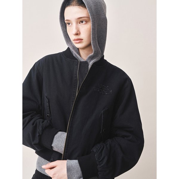 NICOLE PATCH SHIRRING JUMPER_BLACK