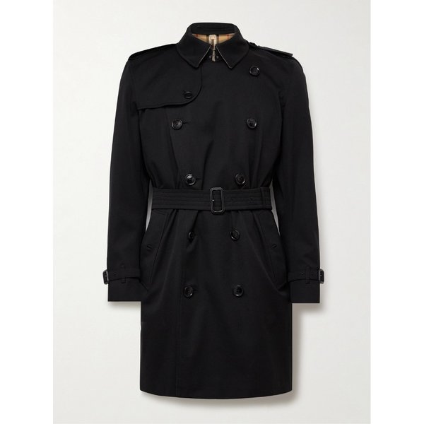 켄싱턴 더블브레스트 벨티드 코튼 개버딘 트렌치 코트 46376663162858438