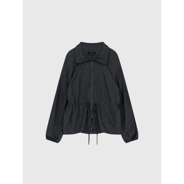 리나 셔링 윈드브레이커 점퍼_차콜 / LINA SHIRRING WINDBREAKER JUMPER_CHARCOAL