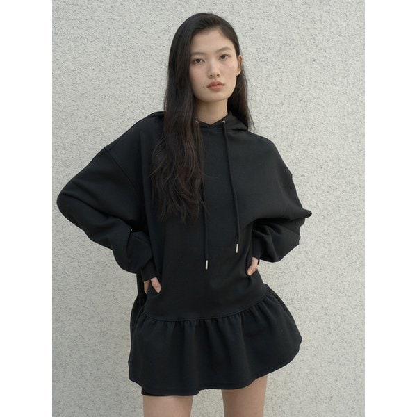 Hooded Dress - [Black]