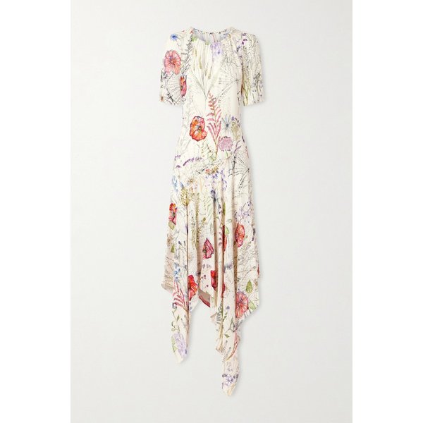 플로럴 프린트 크레이프 미디 원피스 46376663163019554