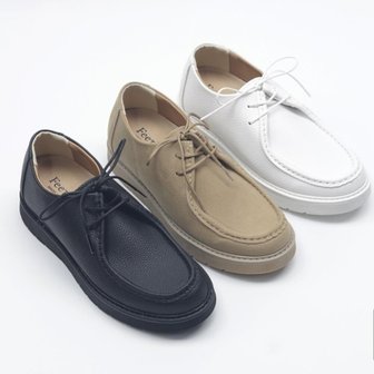  [옷자락] 남성 심플 스웨이드 가죽 발편한 블랙 로퍼