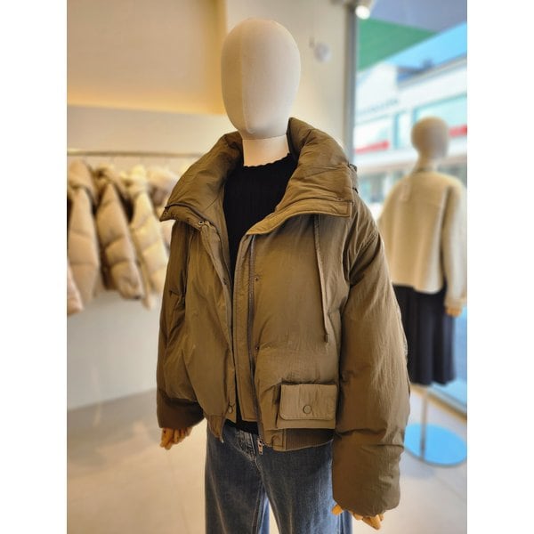 [여주점] [JJ 지고트] 여성 하이넥 후드 구스다운 숏 패딩 GNBA2PDJ1