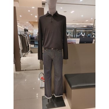 킨록바이킨록앤더슨 킨록 리얼블랙 캐시미어 혼방 데일리 니트 카라티