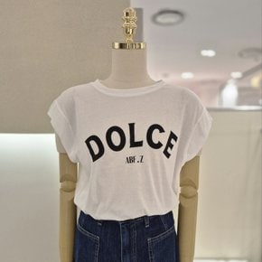 DOLCE 프린트 면 반팔 티셔츠 (KSZ3HK35H)
