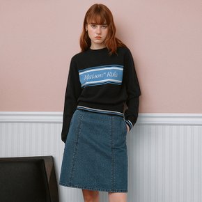 DENIM MIDI SKIRT BLUE