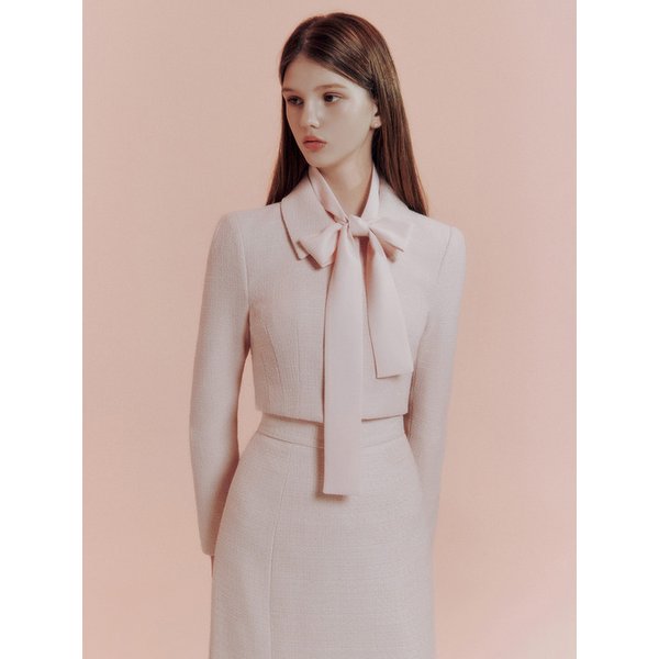 Cecilia tweed crop jacket (4colors)