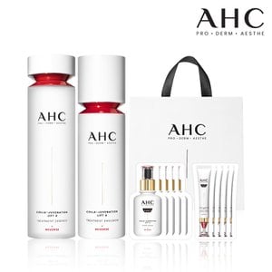 AHC [선물대전]프로샷 리프팅 2종SET(에멀젼100ml+에센스130ml)+아이크림1mlx5매+세럼1mlx5매+쇼핑백