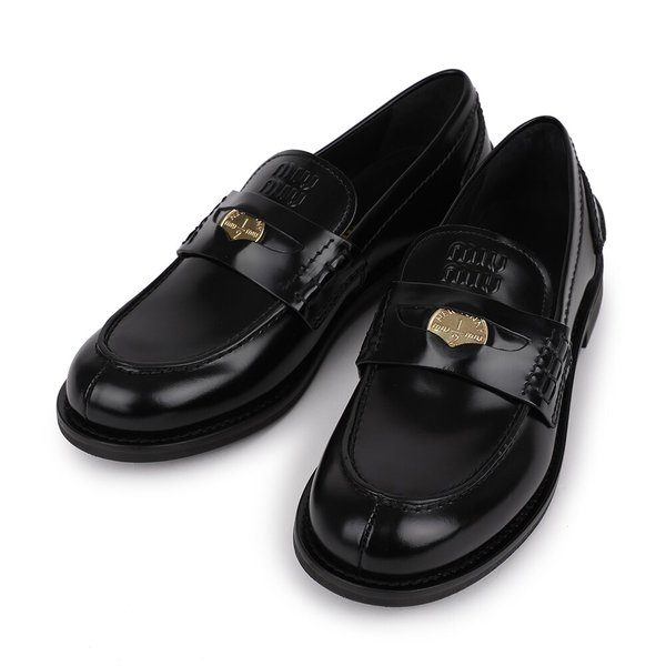 라프리마 미우미우 브러쉬드 가죽 페니 로퍼 5D773D-ULX-F0002