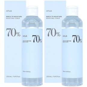 자작나무 70 수분 부스팅 토너 250ml x 2개 저자극 수부지토너