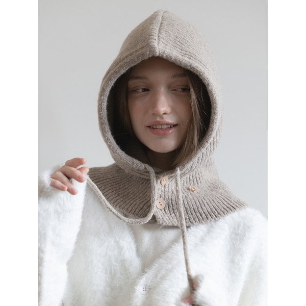 [5차 리오더] 울 버튼 니트 바라클라바 WBA303_4color