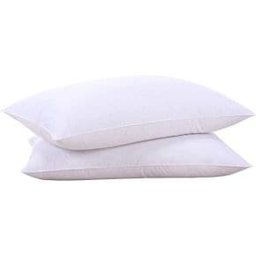 Goose Feathers and Down White Pillow erts Bed Sleeping Hotel Pillows Set of 2 King Size