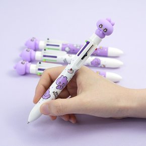 2000 뽀롱이 6색 볼펜 정품 랜덤 1개