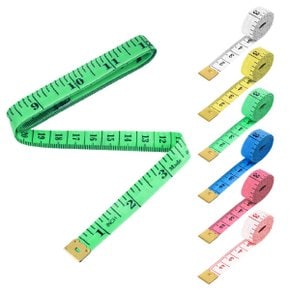 150센치 60인치 칼라 (피팅줄자 A타입 - 11MM-철있음) 다이어트 허리 둘레 치수 옷 피팅 자