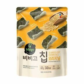 비비고 칩오리지널 40g X 6개 스낵 간식 쌀과자 아기쌀과자