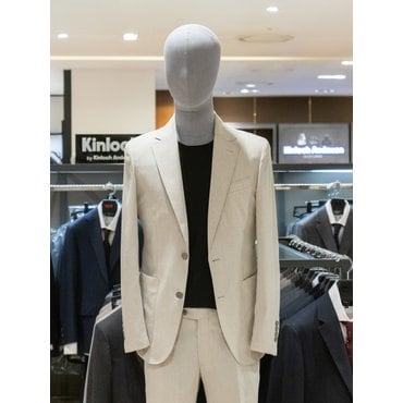 킨록바이킨록앤더슨 라이트  베이지 데일리 린넨 터치감 캐주얼 셋업 자켓