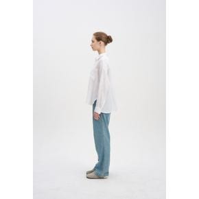 와이드 데님 팬츠 WIDE DENIM-BLEACH WASH (EBV2410143)