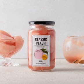 사계절 즐기는 달콤한 복숭아 병조림 핑크백도 490g