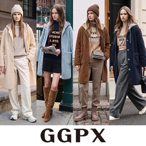 GGPX 26FW 더블 플리스 테디 롱코트 1종