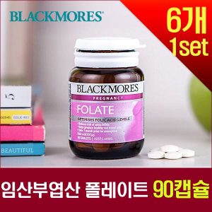 블랙모어스 폴레이트(엽산) 500mg 60정X6