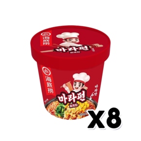 하이디라오 마라펀컵 용기컵라면 100g x 8개