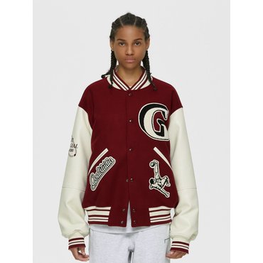 골스튜디오 MULTI PATCHED VARSITY JACKET (3 Colors)