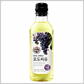  CJ 백설 포도씨유 500ml 1개