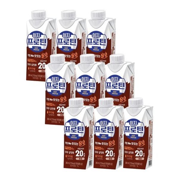 이지프로틴 당제로 초코 드링크 250ml X9개