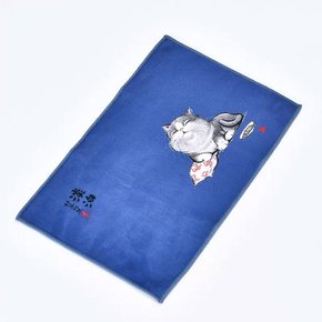 담백 고양이 다포 다건 블루
