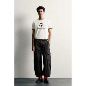 ZARA 자라 ITALY 90 FIFA 월드 CUPFIFA 클래식 콘트라스트 티셔츠 화이트 4087535250 4087535 12
