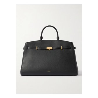 DEMELLIER 드멜리어 더 허드슨 텍스처 가죽 토트 블랙 46376663162892214