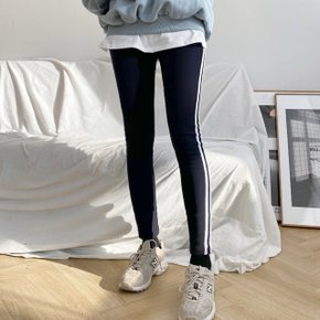 제이지컴퍼니 여성 완전 따뜻 기모 밍크퍼 두줄 레깅스