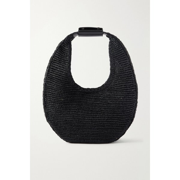 스타우드 문 라지 가죽 트리밍 라피아 토트백 46376663163027490