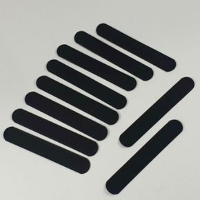 골프라운딩 캡모자 땀흡수 부착패드 모자땀패드 일자형 검정 10P