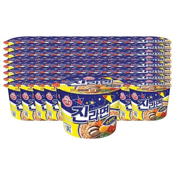 확대된 대표 오뚜기 진라면컵 순한맛 110g 96개(1)