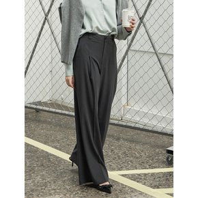 Essential wide slacks Charcoal