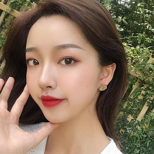 [더블디] 펄 눈꽃 럭셔리 골드 귀걸이 이어링 실버925 BLS113(1)
