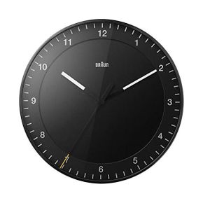 독일 브라운 벽시계 Braun BC17B Classic Large 아날로그 Wall Clock with Quiet Movement Easy