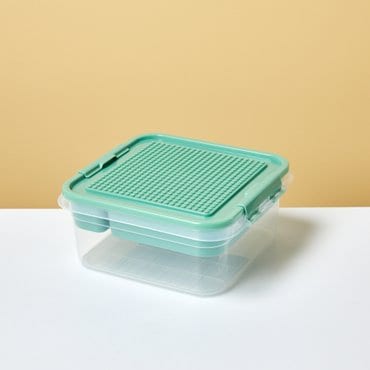 모던하우스 분류편한 뚜껑활용 블록정리함 26x24.5x11.2cm 그린