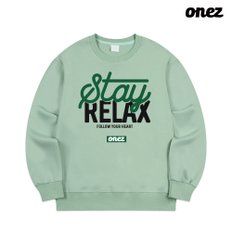 원즈 OZ 맨투맨 STAY RELAX (OZ249) 다크민트