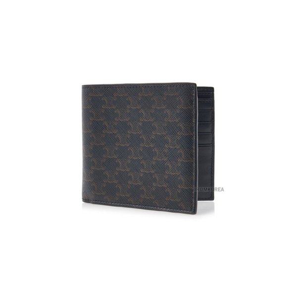 FW25 남성 트리옹프 캔버스 반지갑 10B652BQB 38NO
