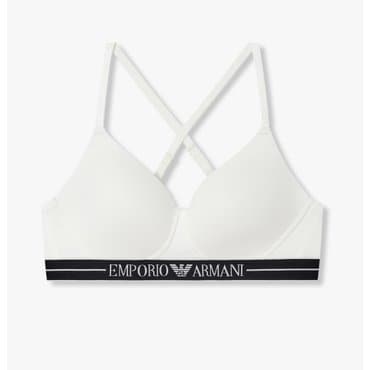 EMPORIO ARMANI 여성 라인 밴딩 패디드 소프트 컨투어 브라 (0825181518)