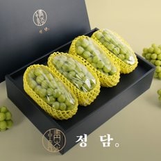 [SSG상품권증정이벤트][SSG 정담][16birx이상당도선별] 프리미엄 샤인머스켓 선물세트 4kg (4송이/에어포장)