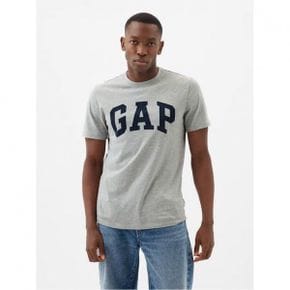 Everyday 소프트 갭 GAP 로고 티셔츠 반팔 헤더 그레이 8183992