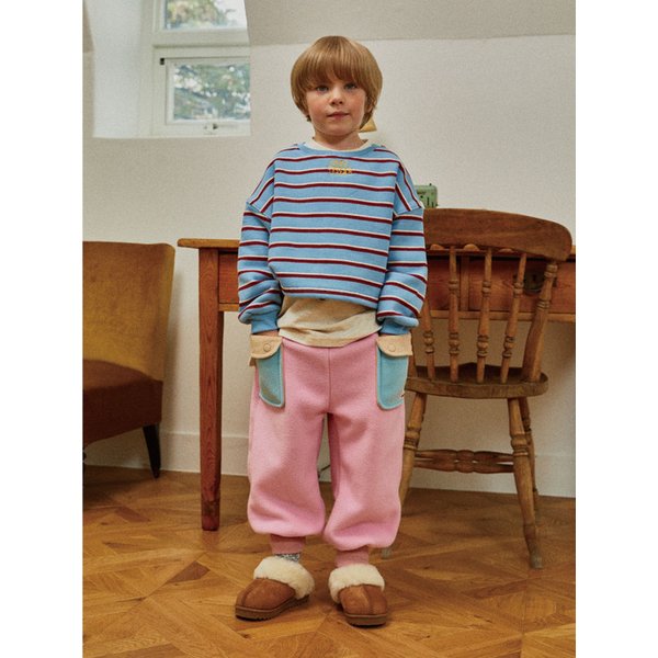 블럭카고팬츠(핑크)