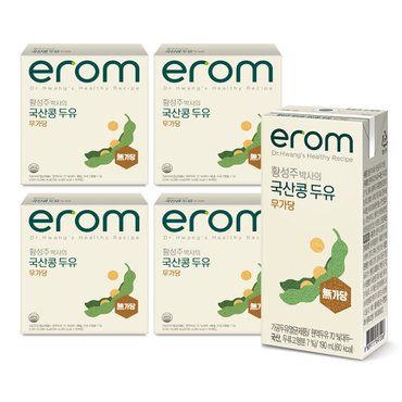 이롬 (m)이롬황성주 무가당 두유190ml x 96팩(16팩 x 6박스)