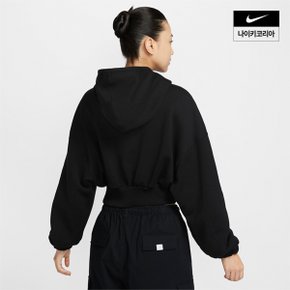 우먼스 나이키 스포츠웨어 오버사이즈 크롭 프렌치 테리 풀오버 후디 NIKE FV7778-010